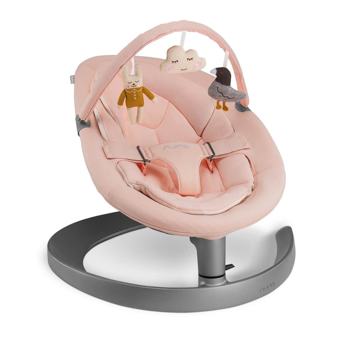 كرسي هزاز نونا ليف - وردي بدمى image number 1