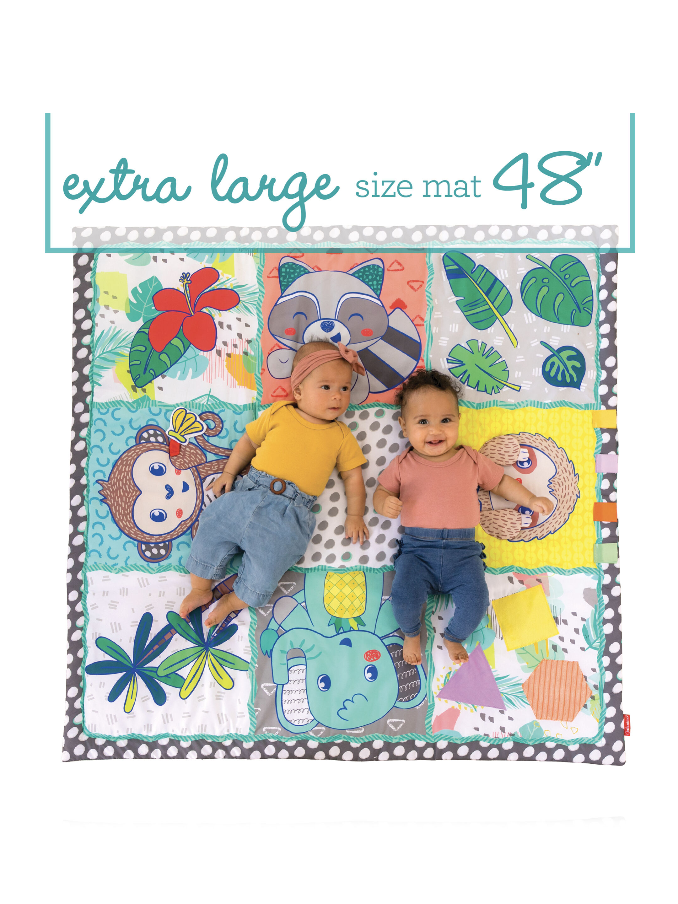 مفرش الاكتشافات بحجم كبير لتنمية الحواس من إنفانتينو image number 2