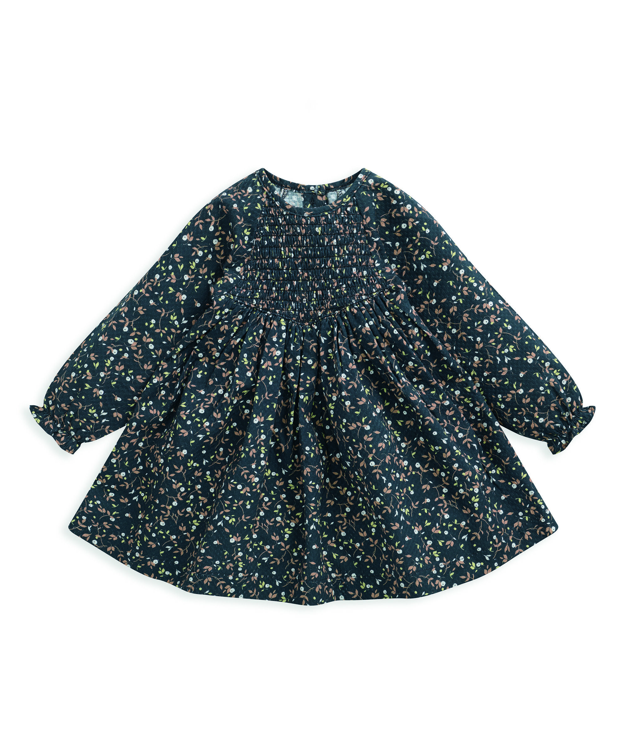 طقم فستان وطوق رأس بنقشة زهور - قطعتان image number 2