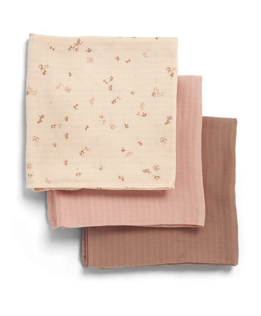 مجموعة مربعات موسلين - نقشة زهور مجموعة مربعات موسلين - نقشة زهور image number 2