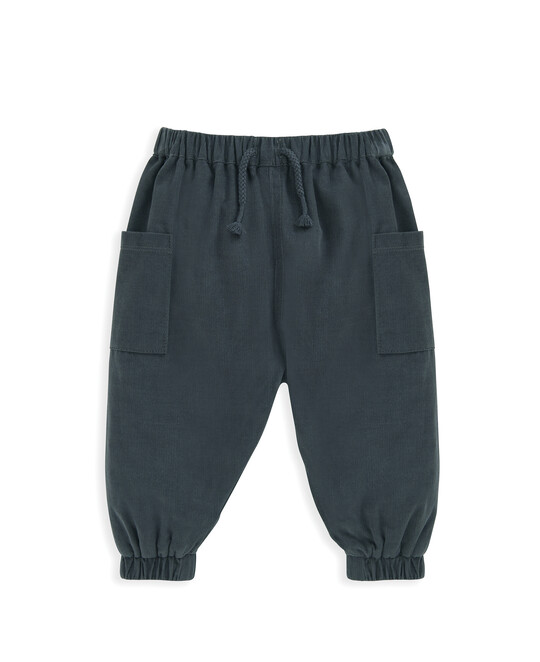 بنطال رياضي مضلع - أزرق بنطال رياضي مضلع - أزرق image number 2