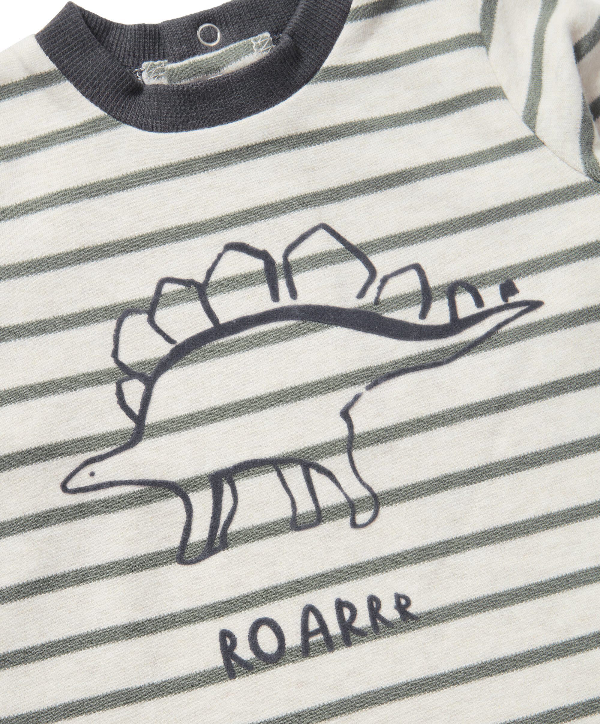 تي شيرت مخطط بطبعة ديناصور image number 3