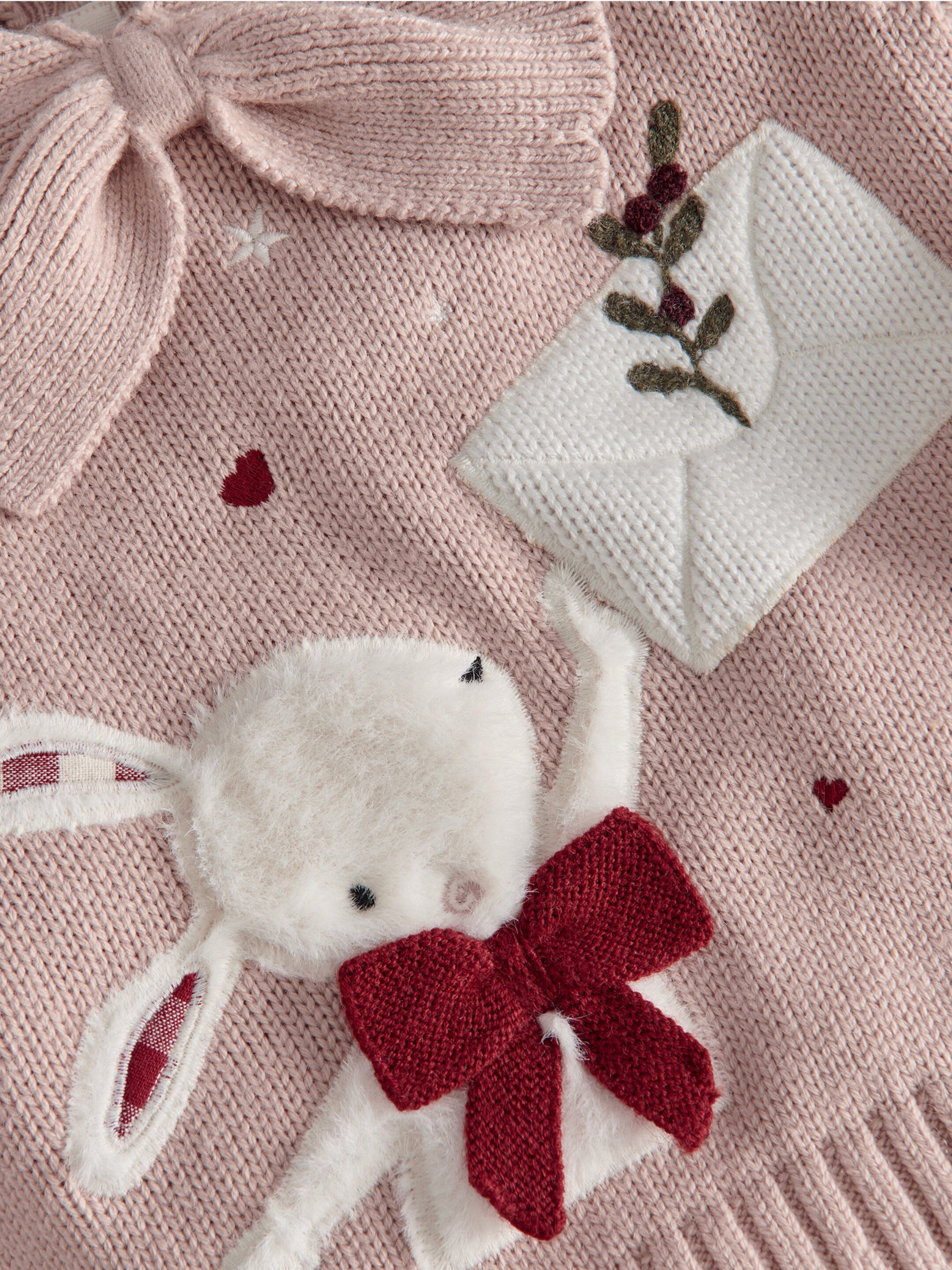 Knitted Bunny Jumper image number 3