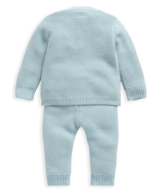 طقم منسوج بلون أزرق - قطعتان طقم منسوج بلون أزرق - قطعتان image number 2