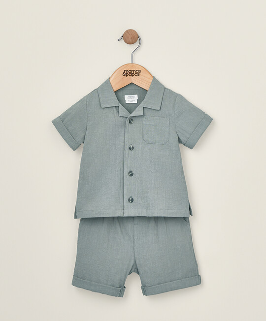 طقم قميص وشورت - قطعتان طقم قميص وشورت - قطعتان image number 1