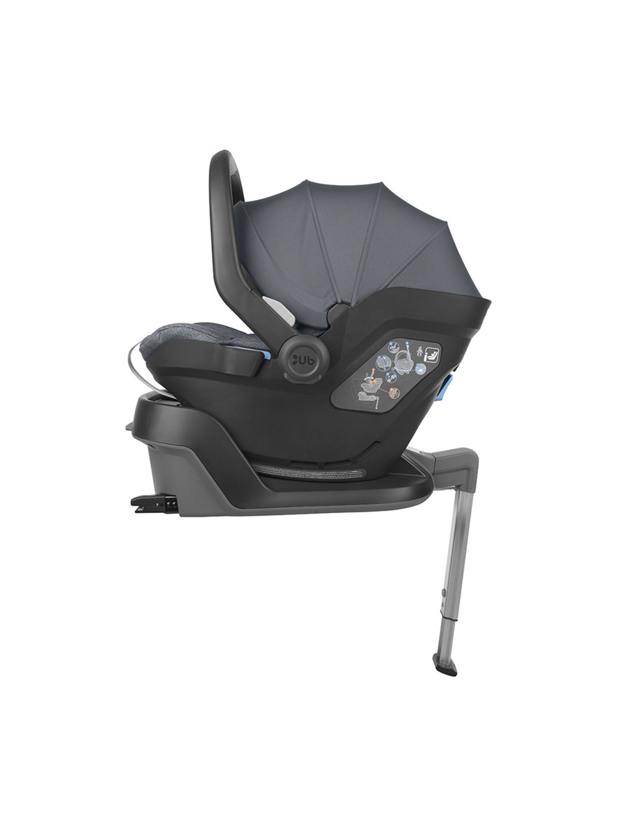 مقعد سيارة ميسا آي سايز للأطفال حديثي الولادة من اوبا بيبي - جريجوري (أزرق ميانج) image number 4