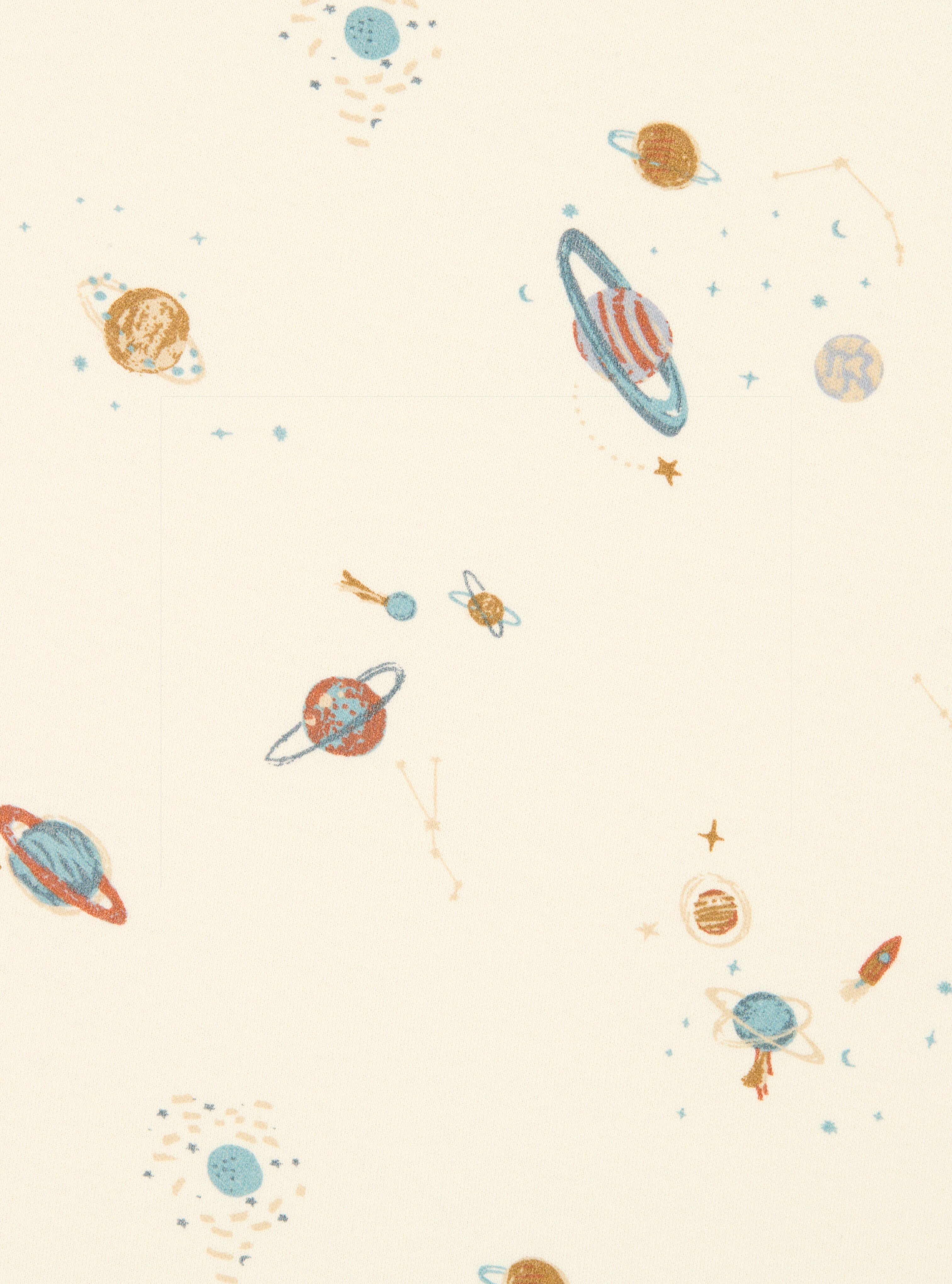 طقم شرشف سرير/مهد بحواف مطاطية بلانيت/بلو ستار ، قطعتان image number 3