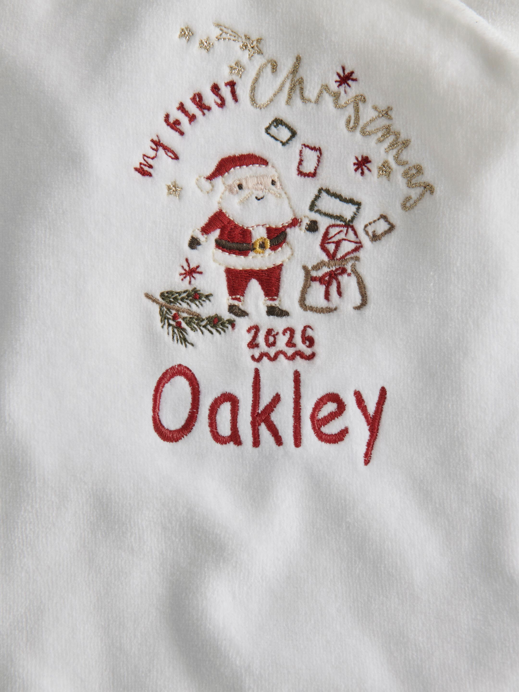 1st Christmas Velour All-in-One image number 3