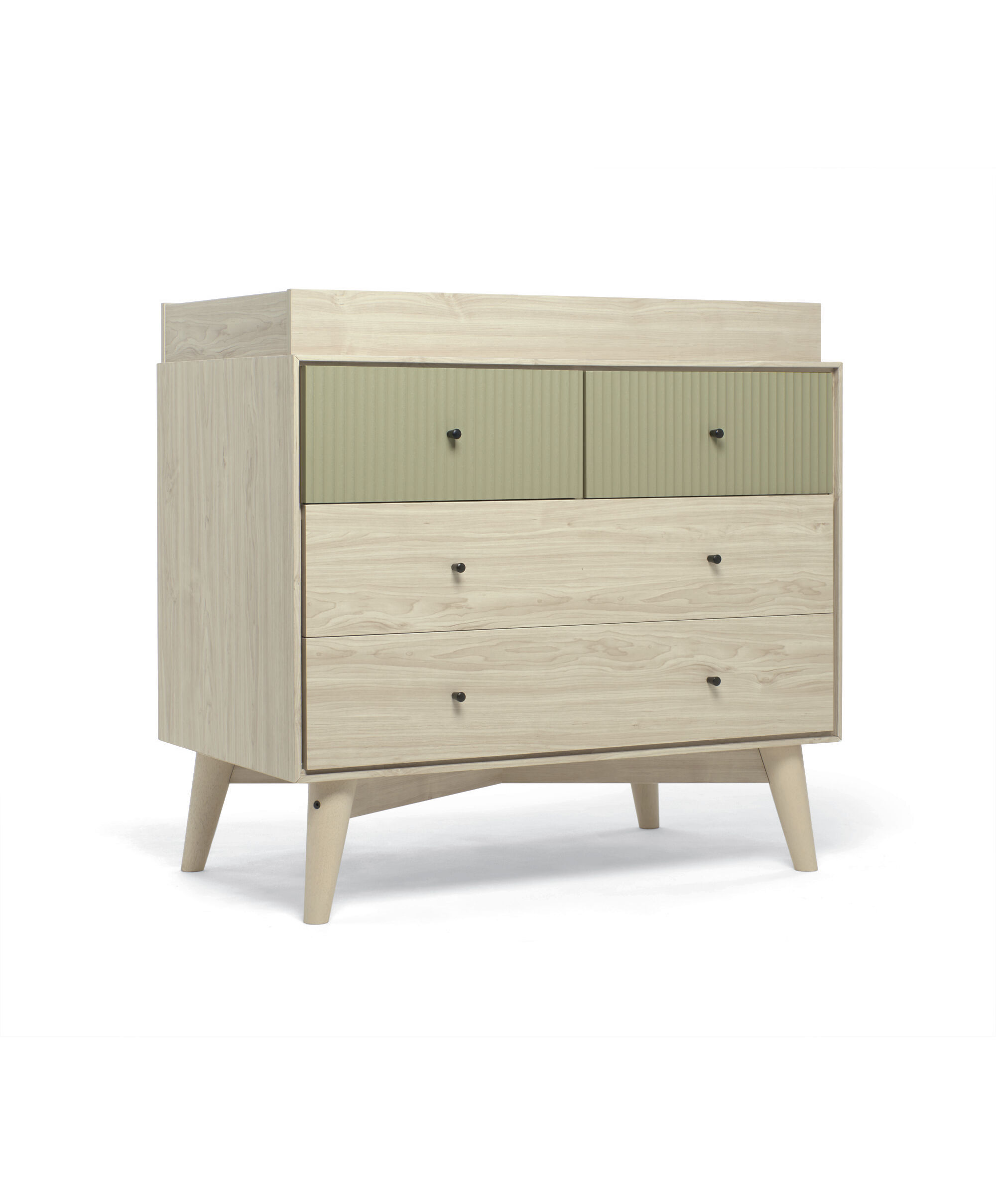 Coxley Nusery Dresser Changer - Natural/Olive Green image number 4