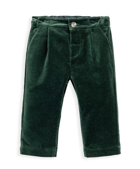 طقم بدلة مخمل بلون أخضر، 3 قطع طقم بدلة مخمل بلون أخضر، 3 قطع image number 5