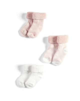 3 Pack of Pink Loopback Socks