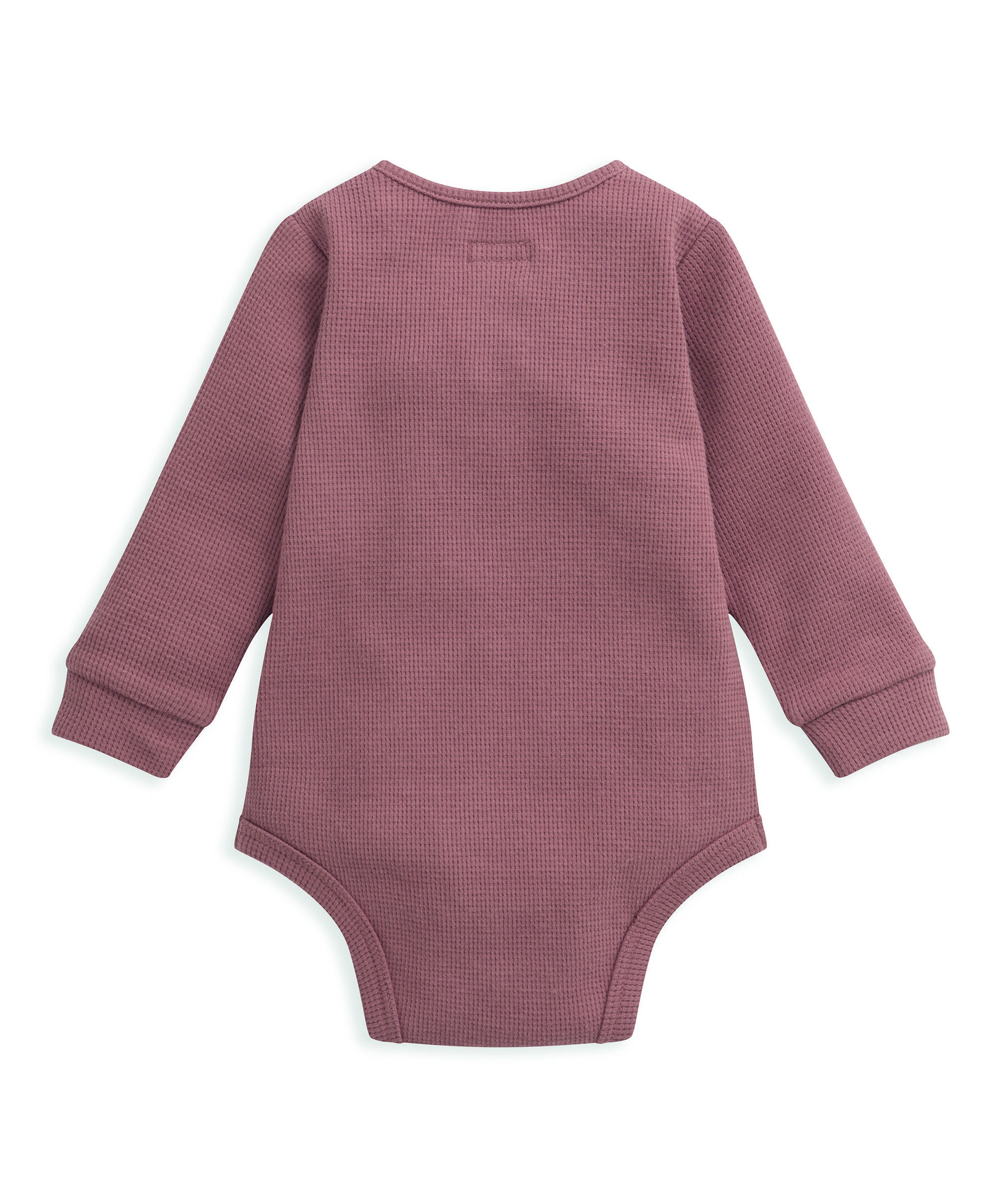 لباس قطعة واحدة بنسيج متشابك - بني image number 3