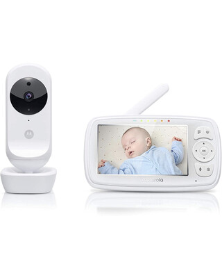 كاميرا فيديو موتورولا واي فاي بشاشة 4.3 بوصات لمراقبة الطفل
