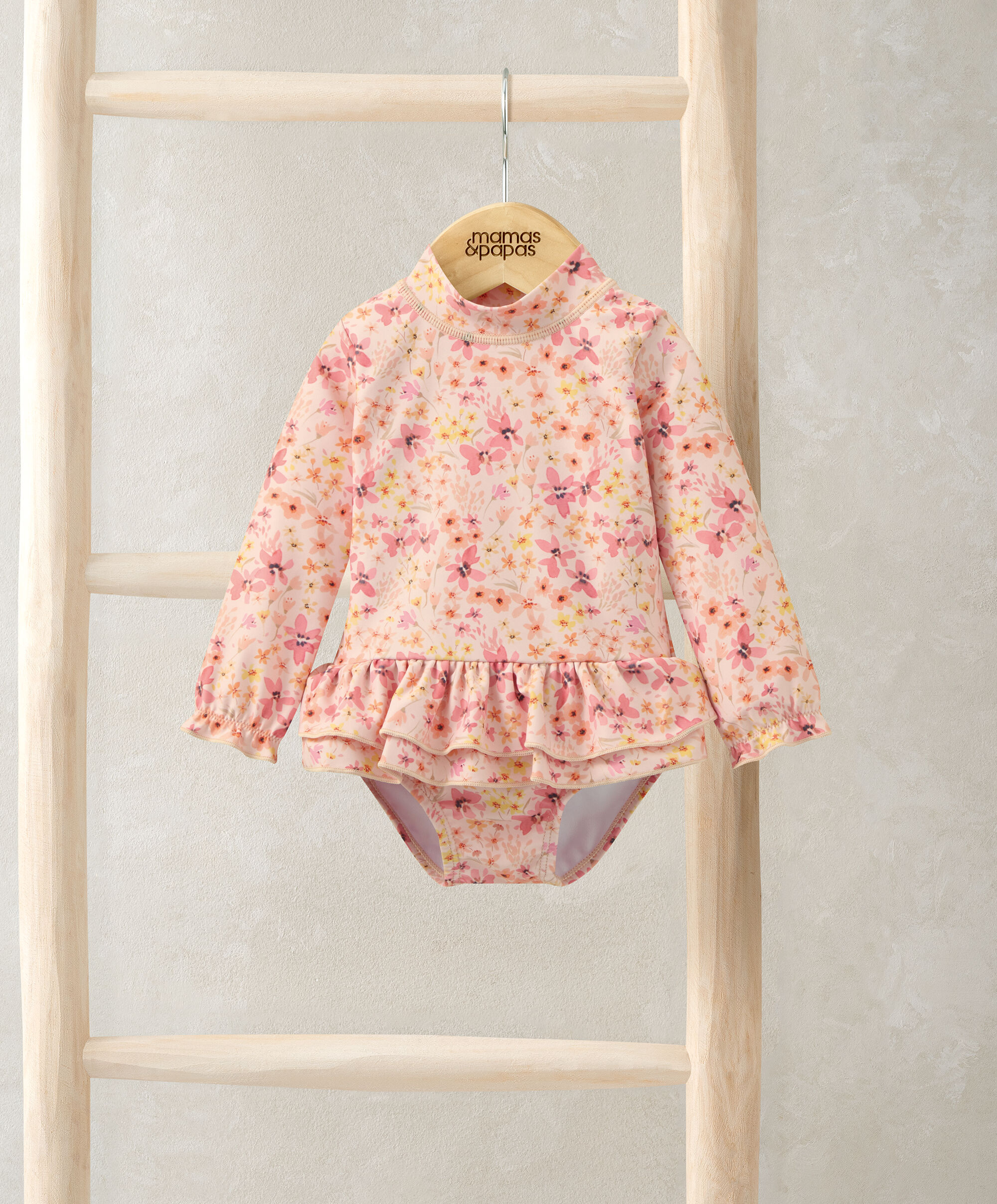 بدلة سباحة بنقشة أزهار image number 1