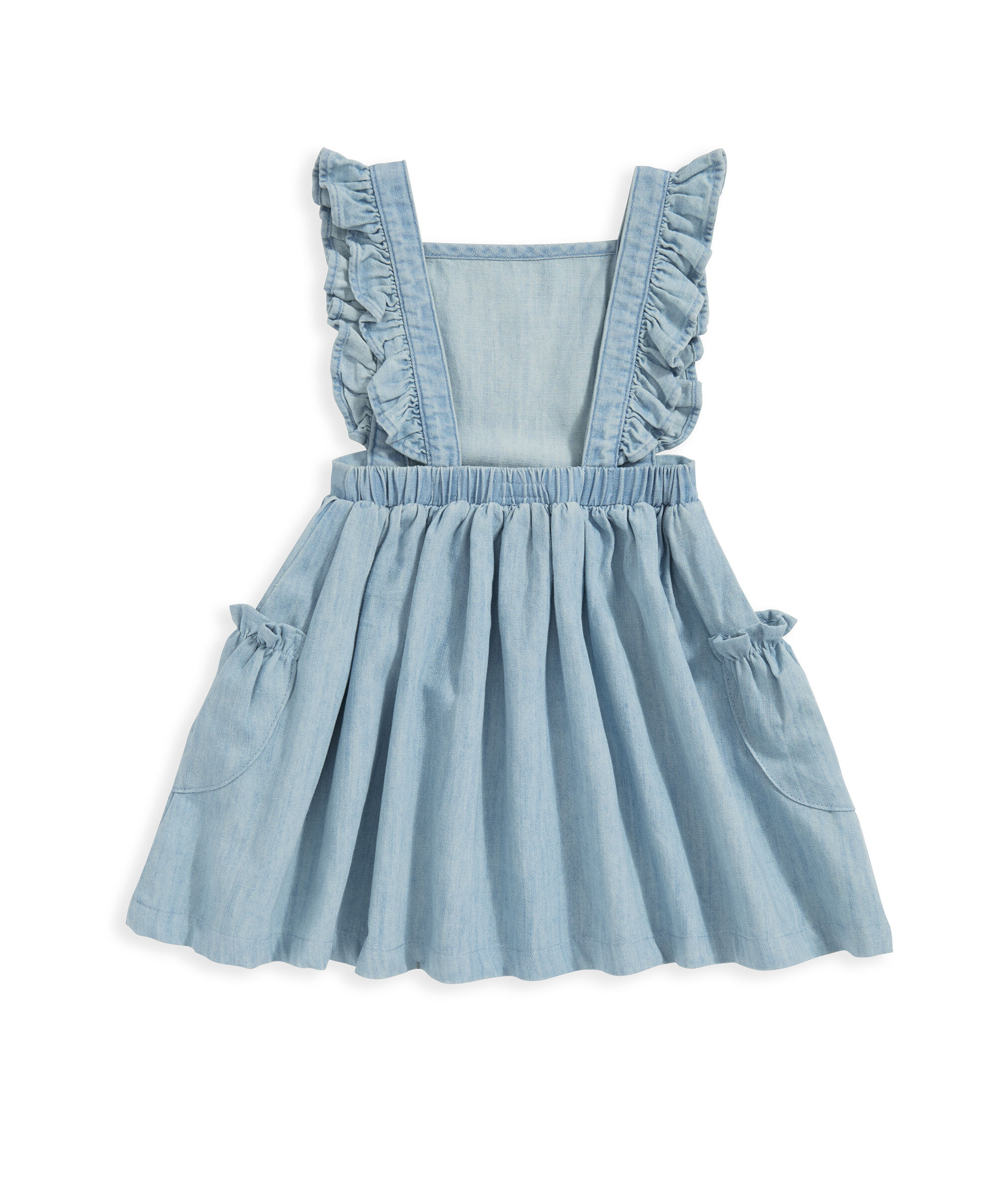 فستان دينم بتطريز زهور image number 3