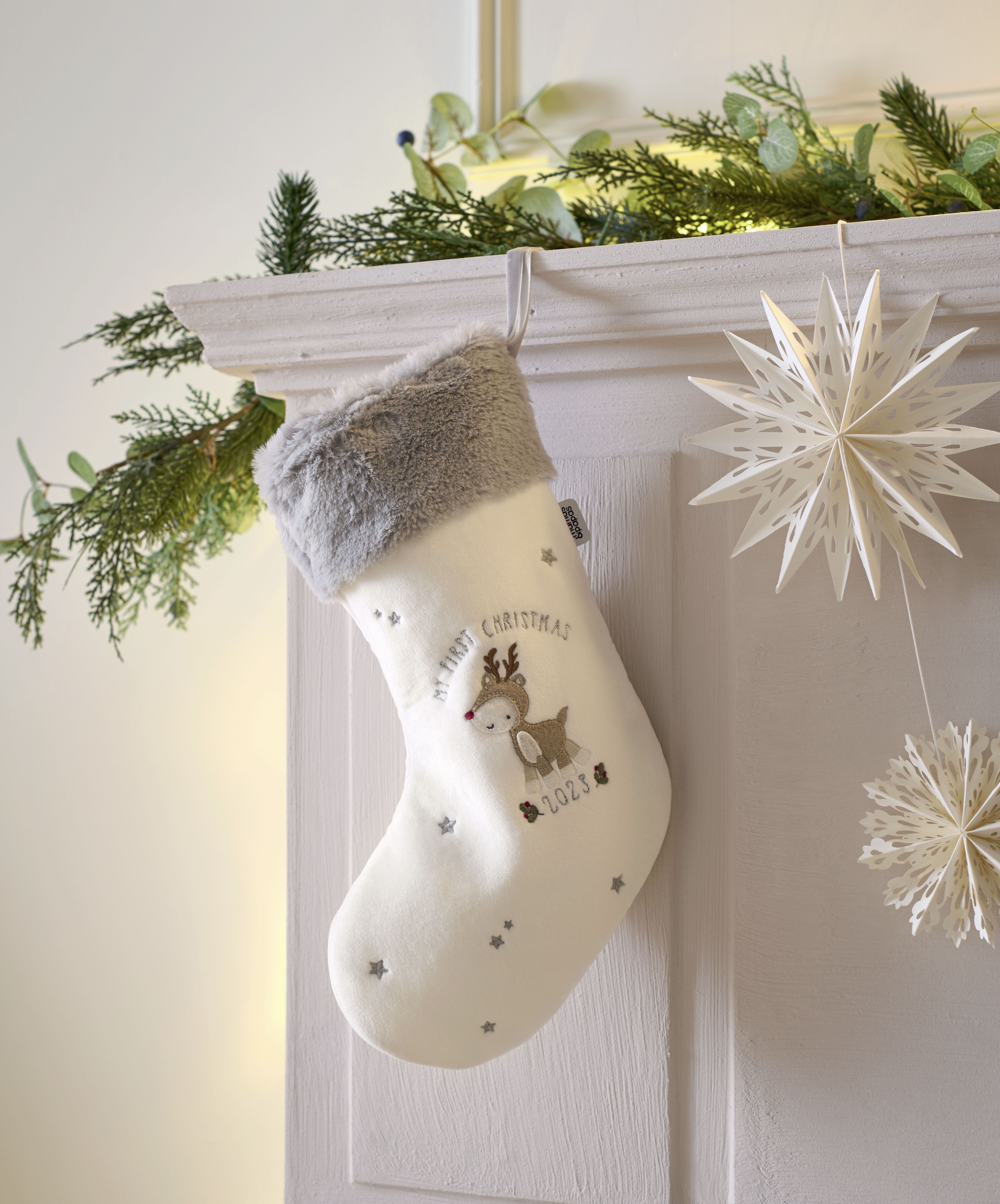 Babys 1st Christmas Stocking - White image number 1