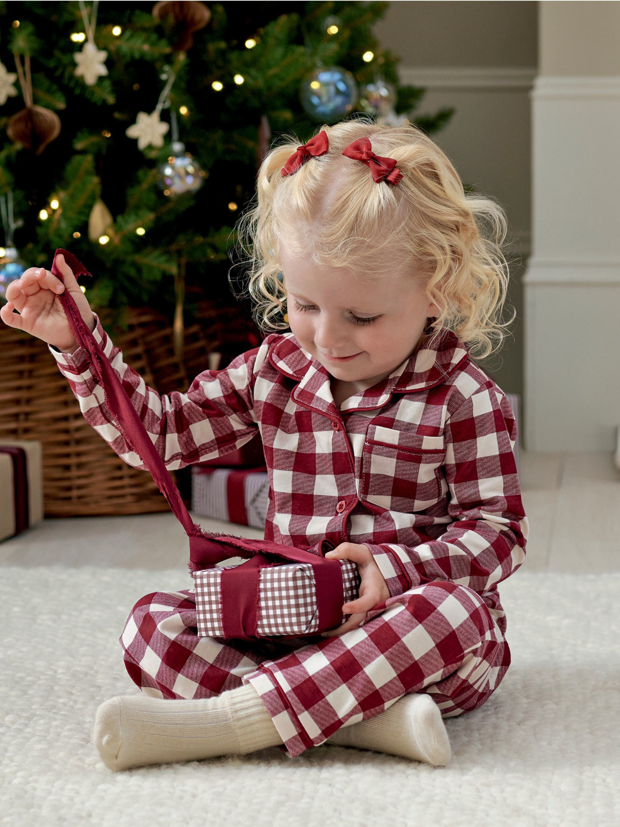 Large Gingham Check Pyjamas image number 6