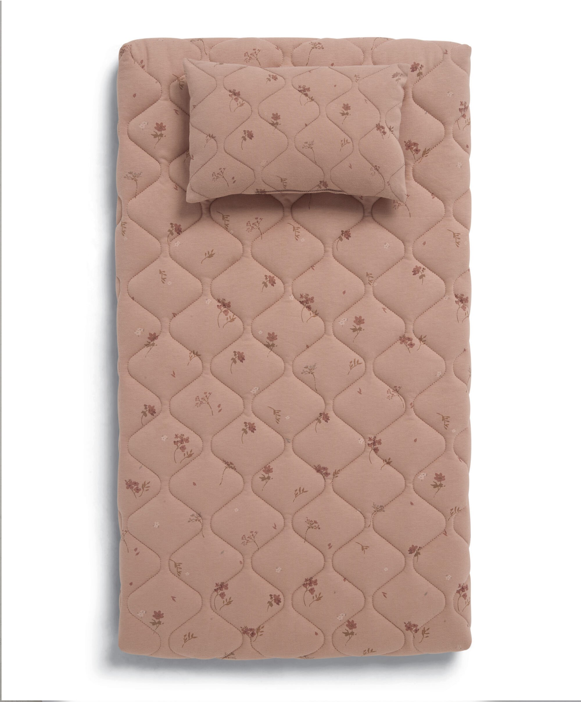 مفرش تغيير الحفاضات - بنقشة زهور image number 3