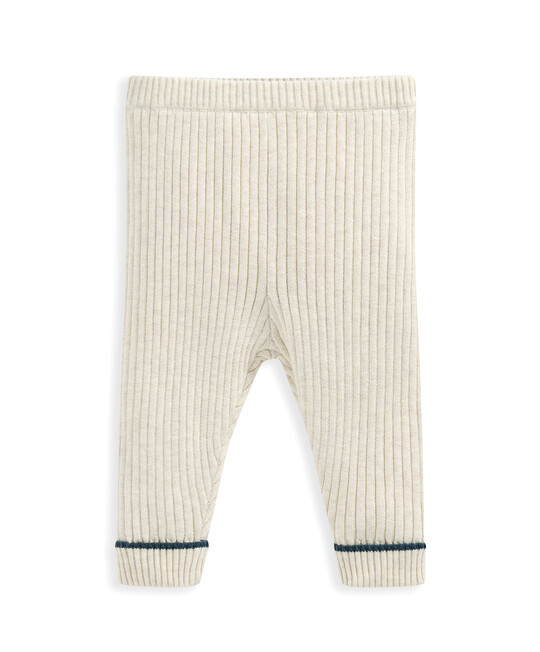 طقم سترة بطبعة حوت وبنطال - بيج طقم سترة بطبعة حوت وبنطال - بيج image number 3