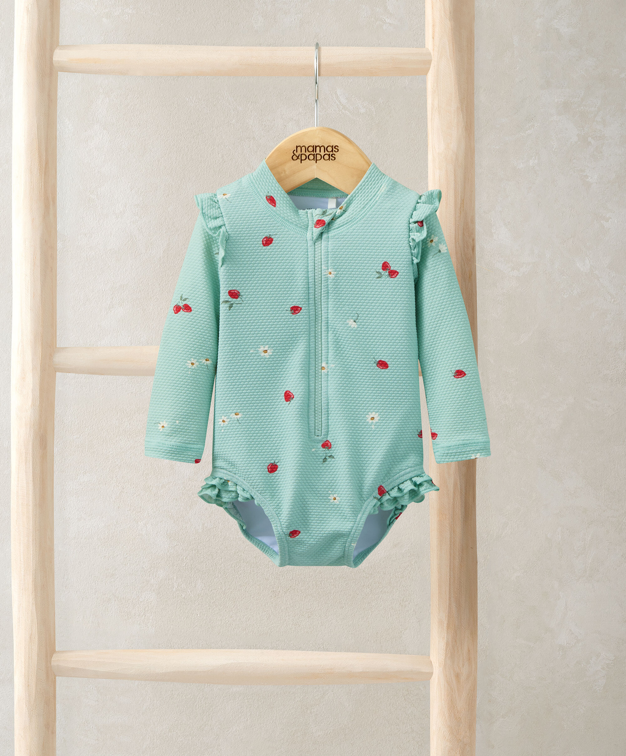 بدلة سباحة بنقشة فراولة image number 1