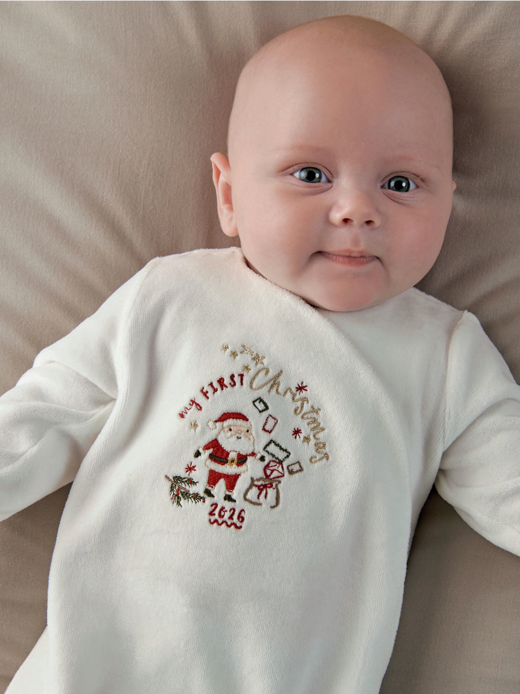 1st Christmas Velour All-in-One image number 7