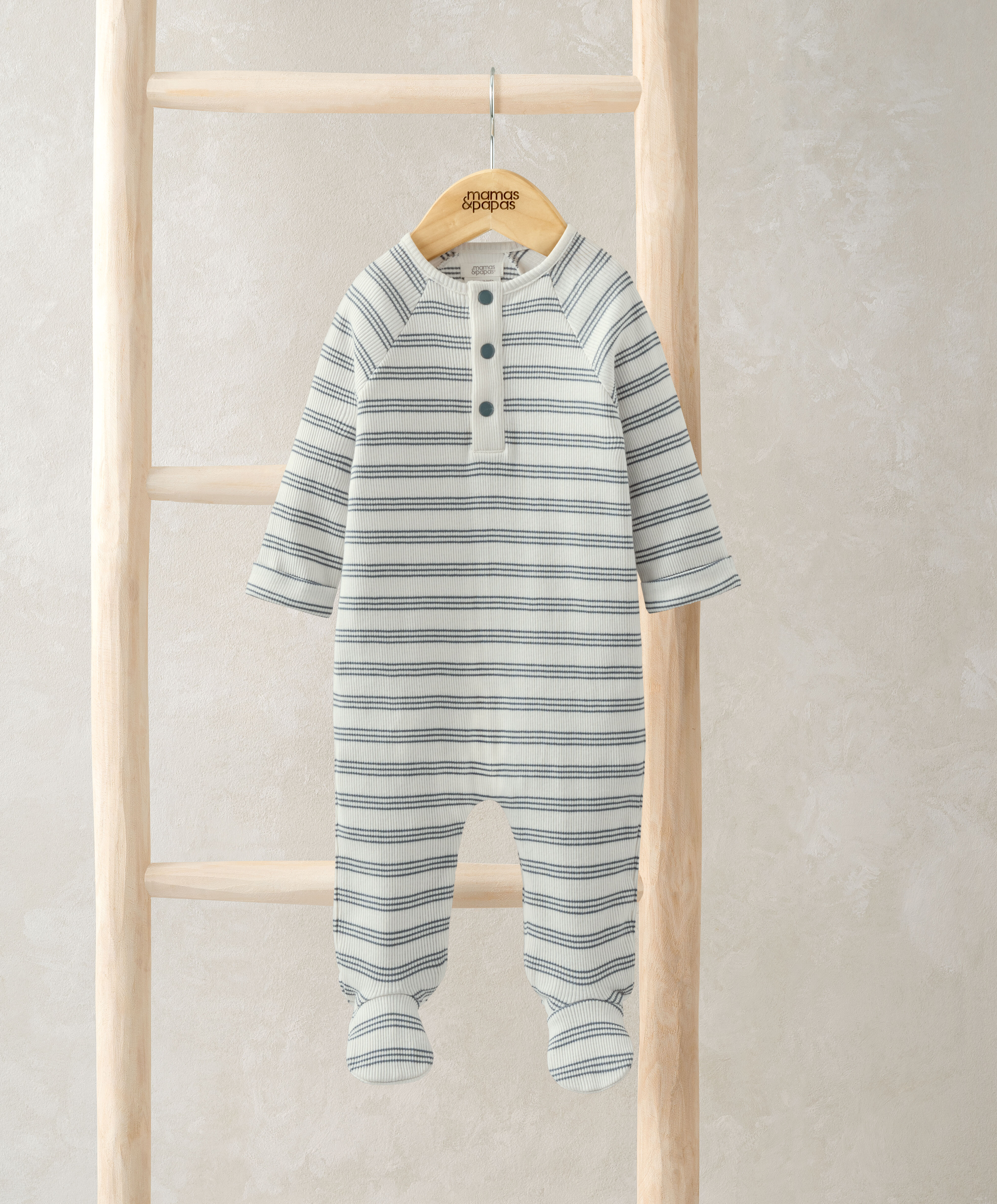 لباس الكل في واحد بنسيج مضلع ومخطط image number 1