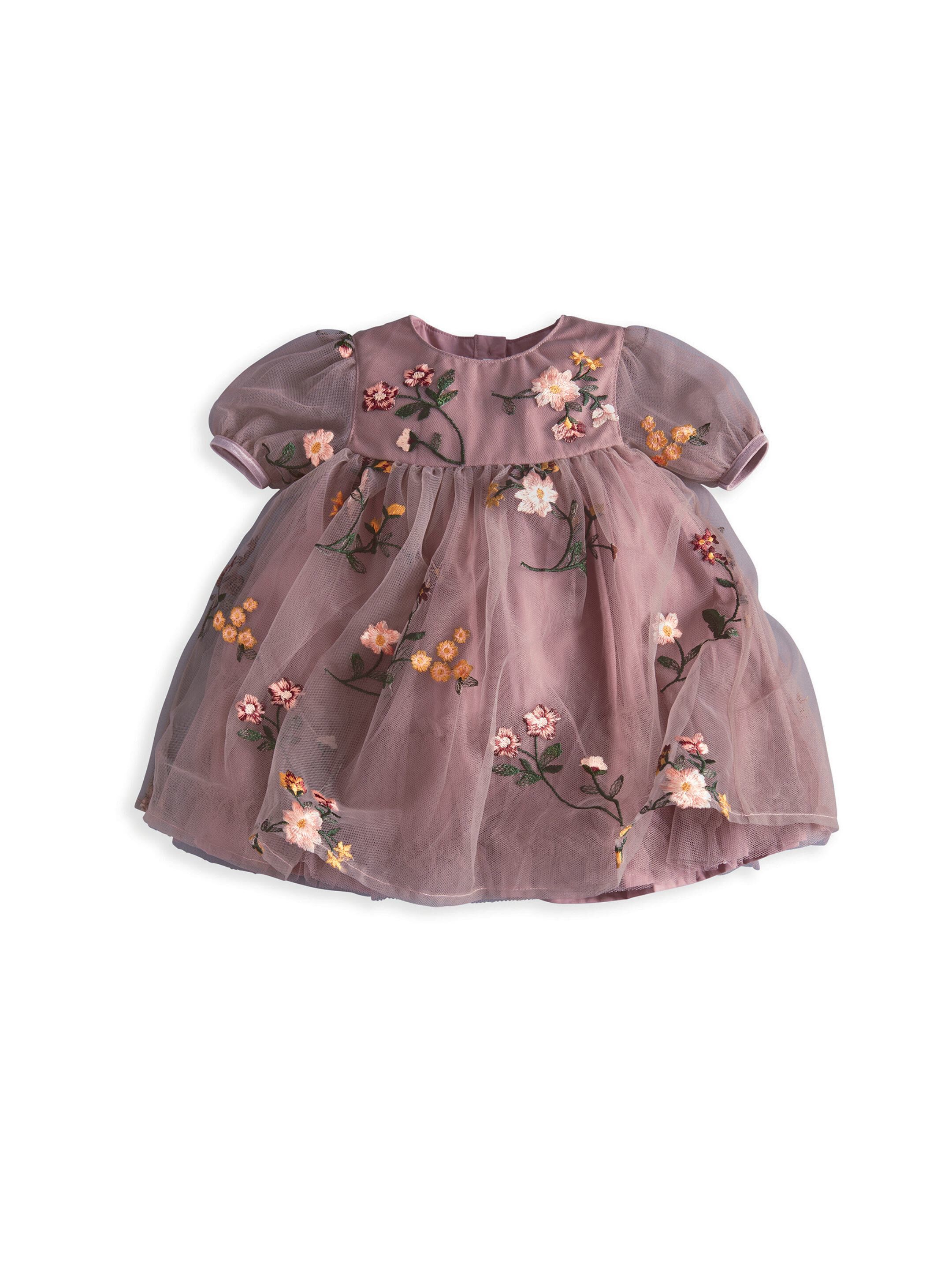 Plum Embroidered Dress image number 2