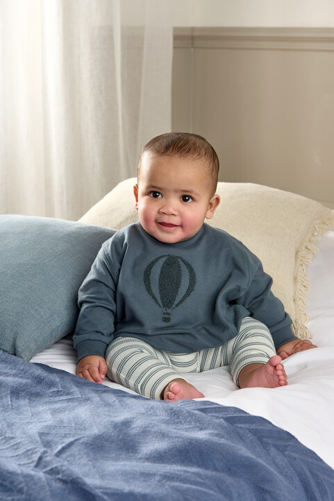 طقم بلوزة ولغينغز بنقشة مخططة - قطعتان طقم بلوزة ولغينغز بنقشة مخططة - قطعتان image number 6