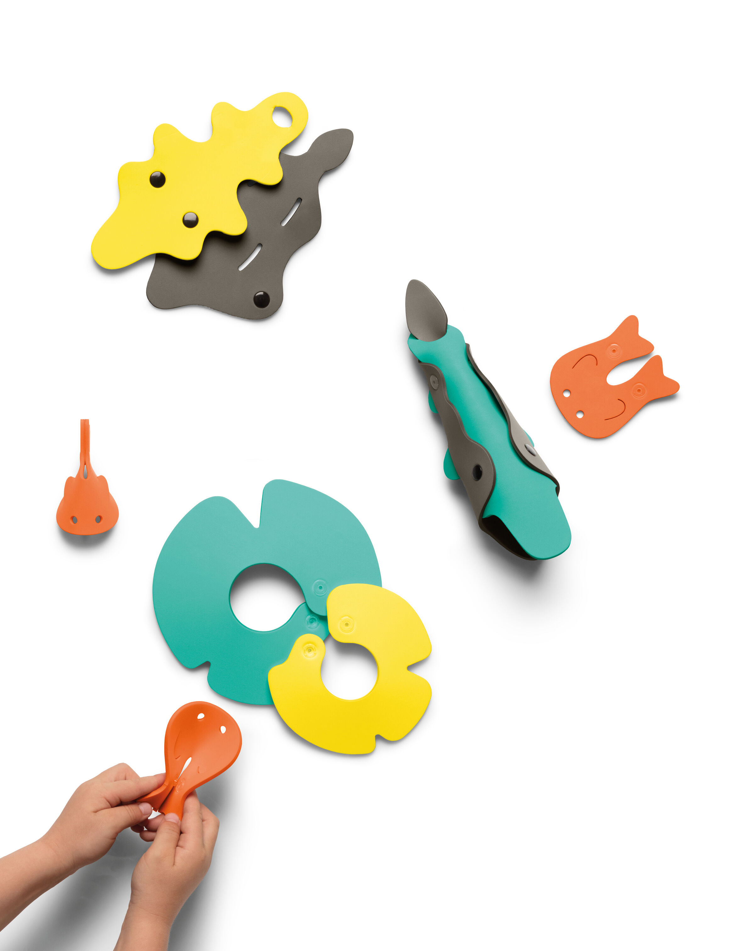 مجموعة ألعاب مجسمة لأوقات الاستحمام كيوتوبيا من كوت - كروكديل ريفر image number 1