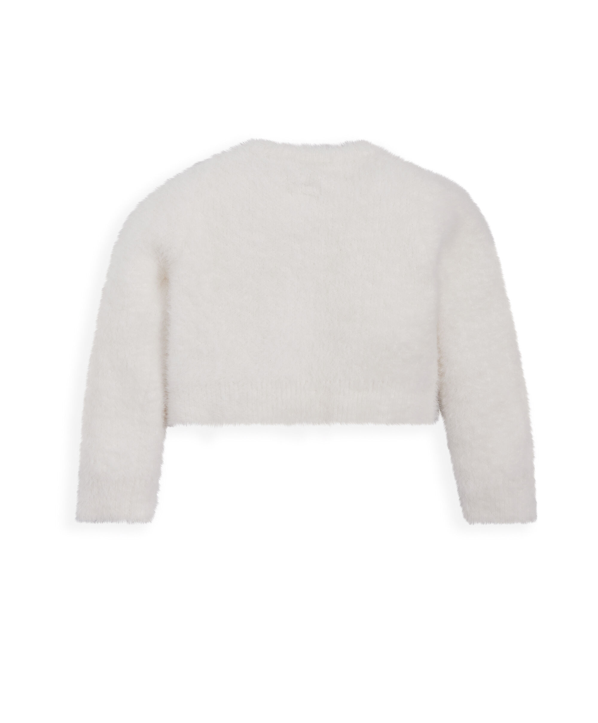 كارديغان أبيض ناعم image number 3