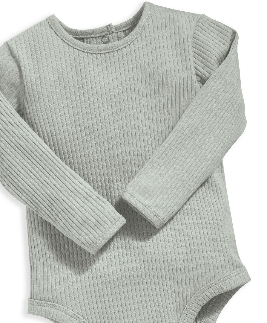 لباس قطعة واحدة قطن عضوي - أخضر image number 3