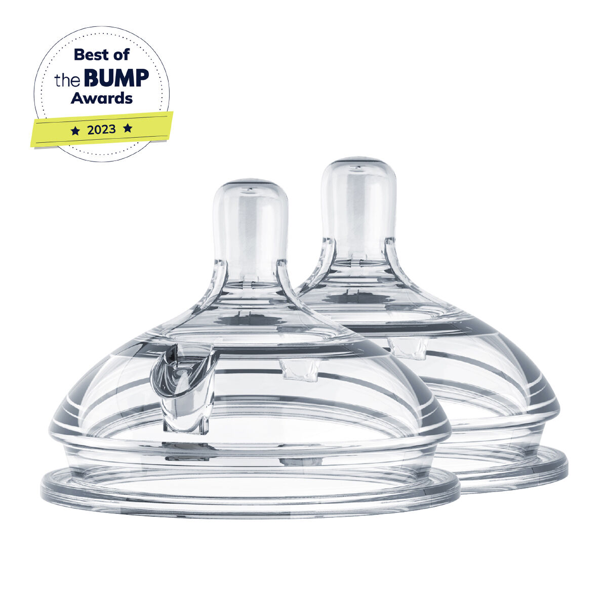 مجموعة حلمات كوموتومو شفافة ناتشورال تيت (تدفق متوسط) سيليكون، قطعتين image number 1