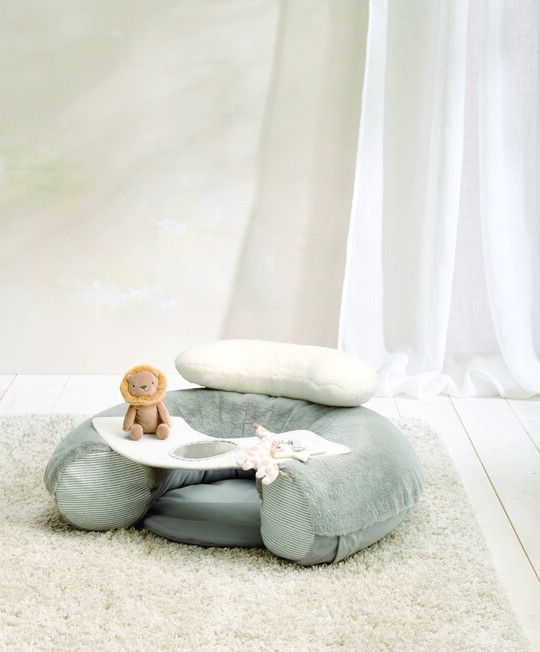 مقعد أرضي ويلكم تو ذا وورلد للجلوس واللعب بتصميم فيل- رمادي مقعد أرضي ويلكم تو ذا وورلد للجلوس واللعب بتصميم فيل- رمادي image number 1