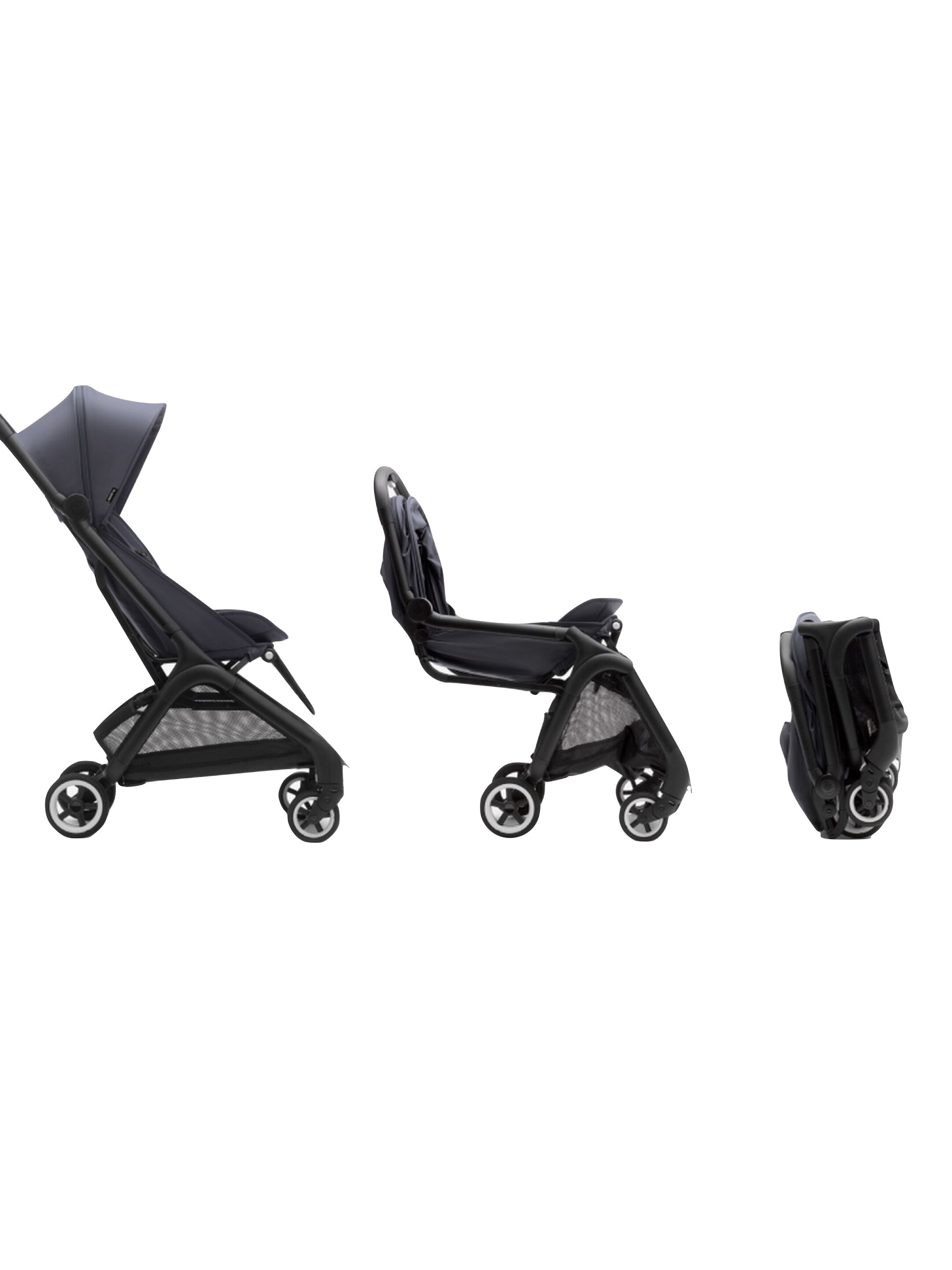 عربة أطفال بترفلاي متكاملة من بوقابو - أسود/ بيج image number 3
