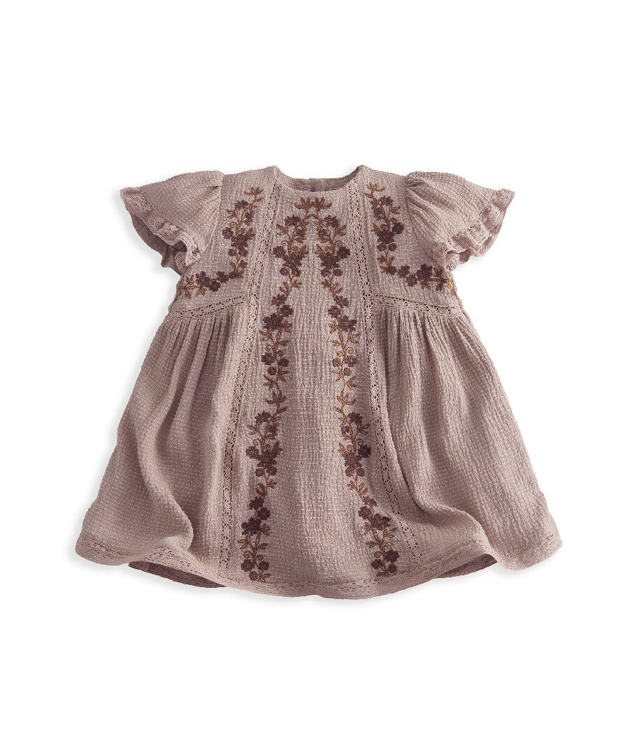 Emb Lace Trim Dress image number 2