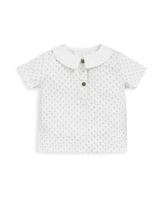 طقم دنغري وقميص - قطعتان طقم دنغري وقميص - قطعتان image number 4