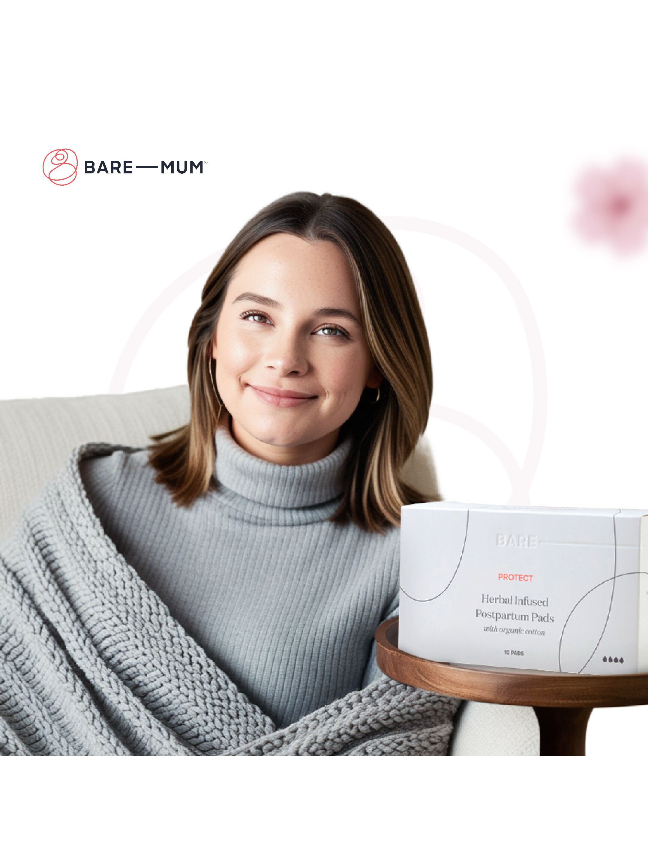 Bare Mum Herbal Infused Postpartum Pads - Pack of 10 image number 6