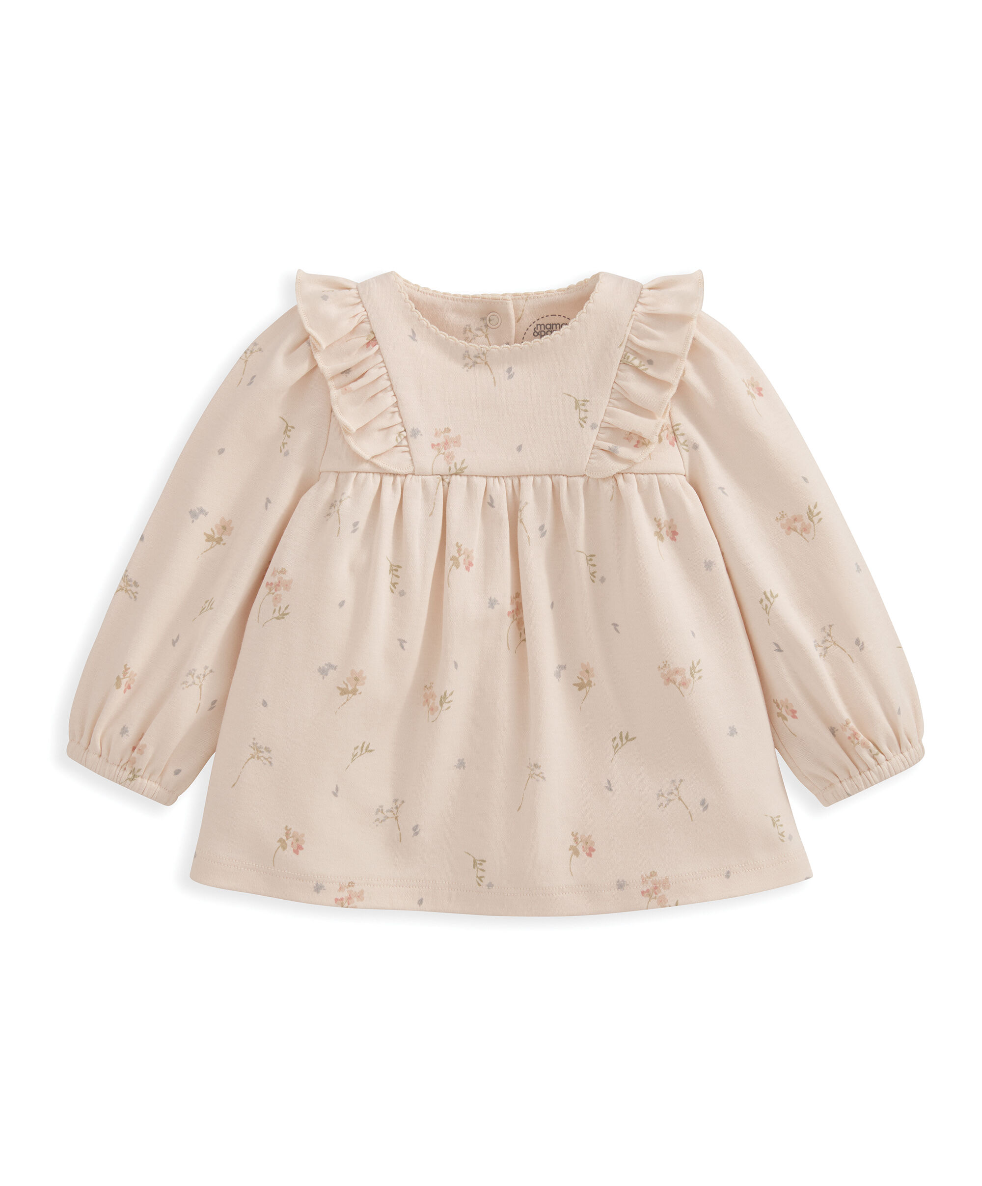 طقم بلوزة بأكمام طويلة ولغينغز - نقشة زهور image number 2