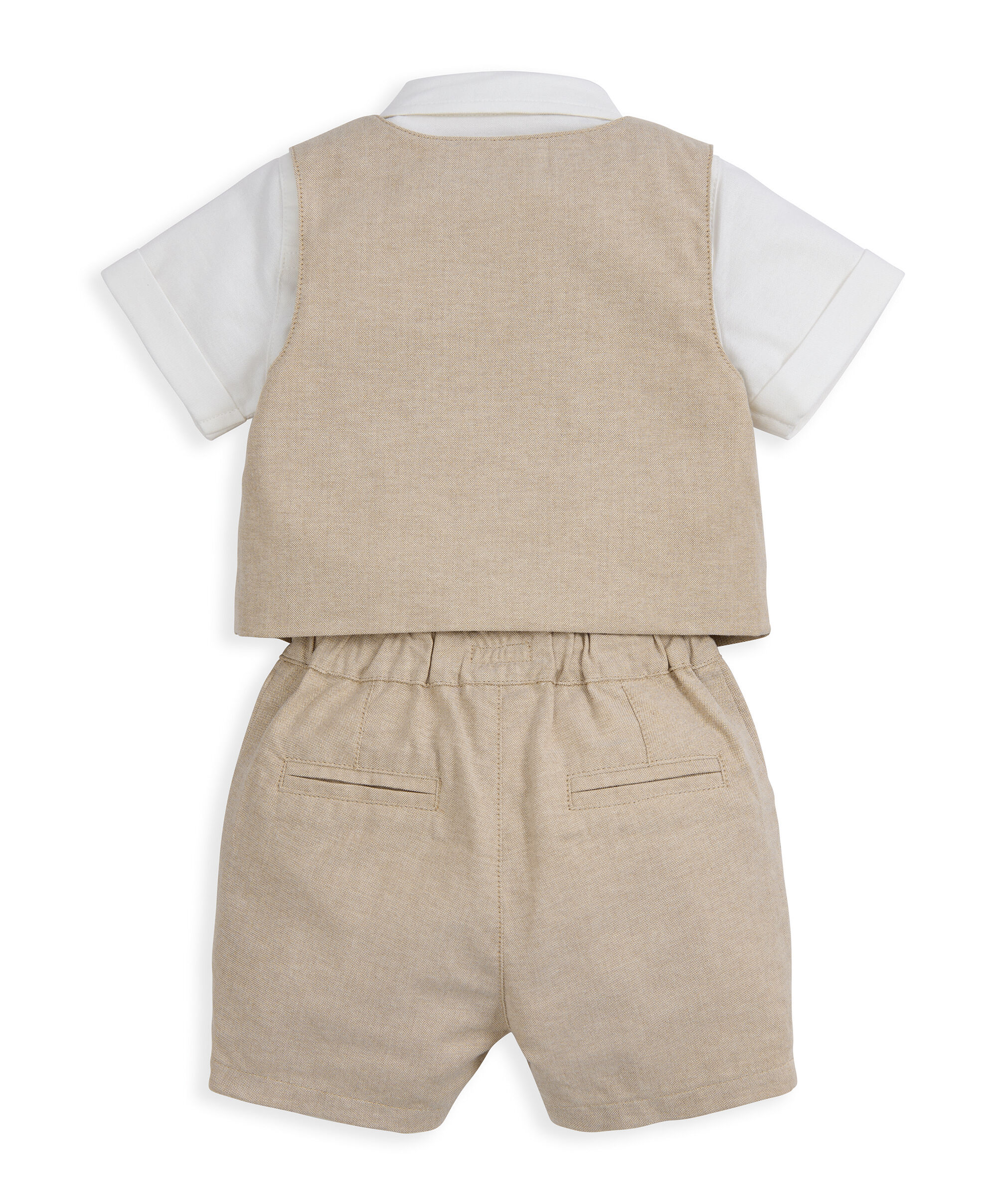 طقم بدلة بلون بني، 4 قطع image number 3