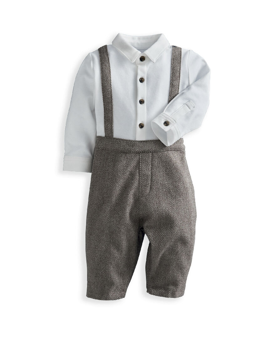 Herringbone Mock Romper image number 2
