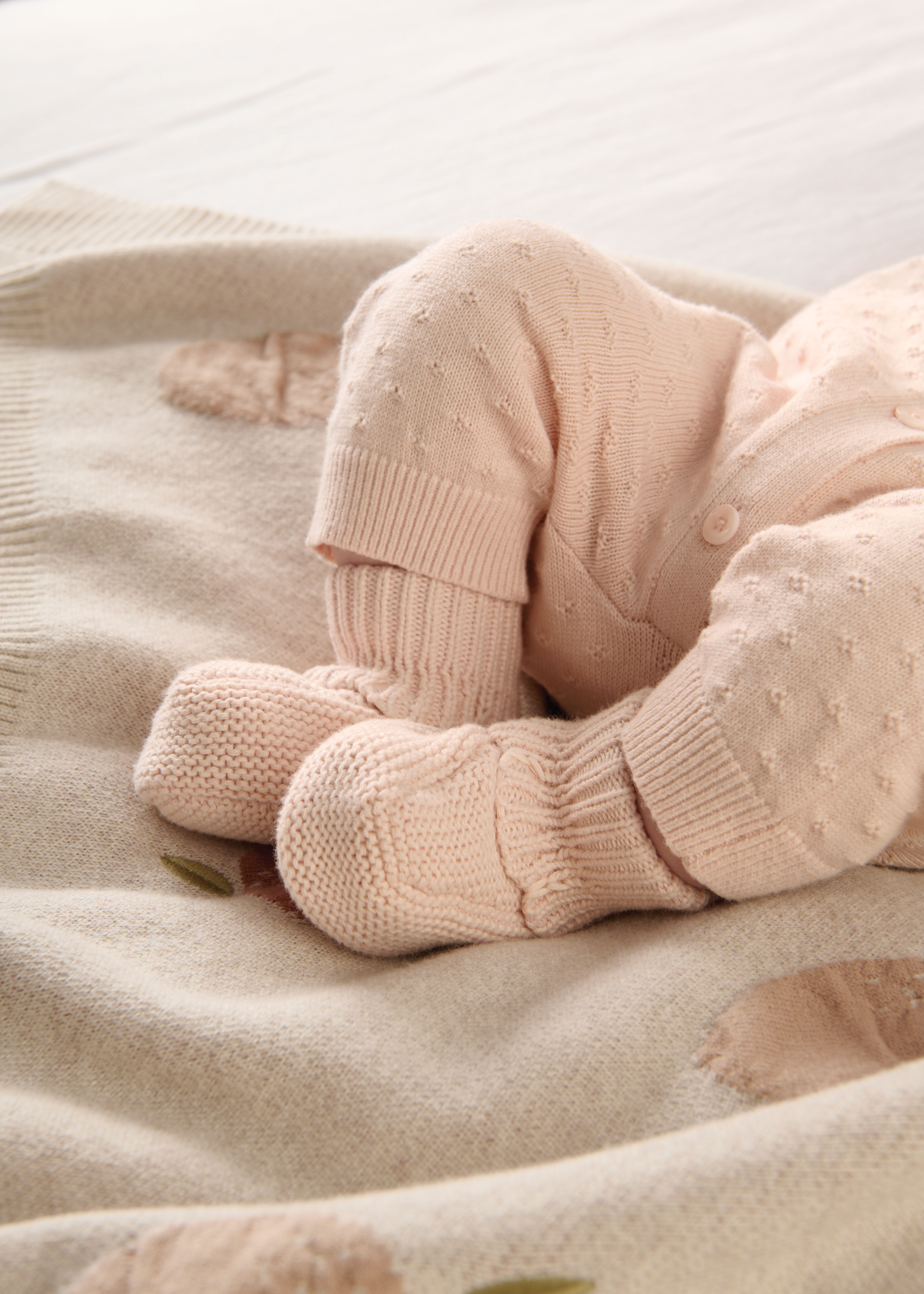 جورب بوت منسوج - وردي image number 3