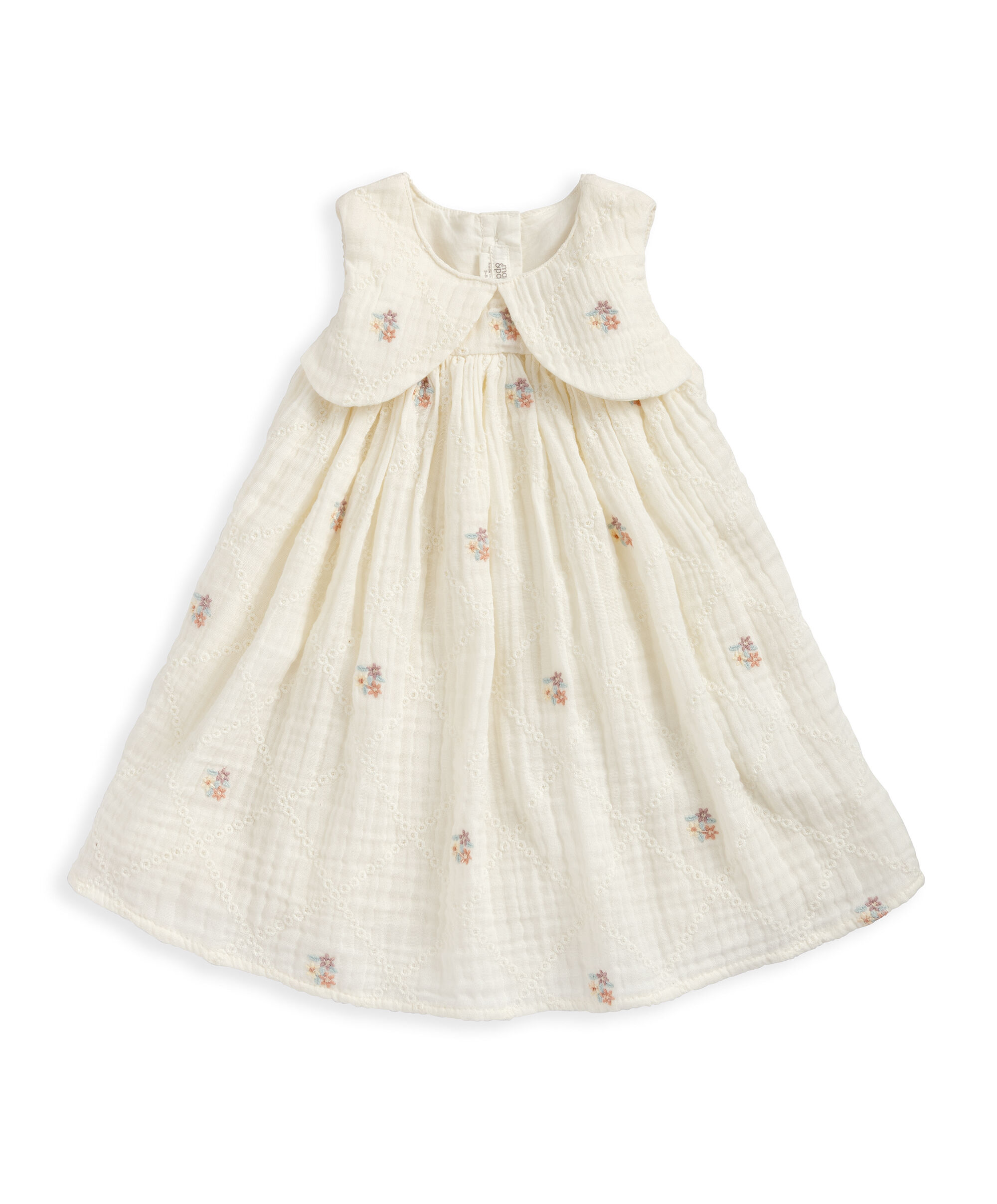 فستان بتطريز بفيونكة image number 2