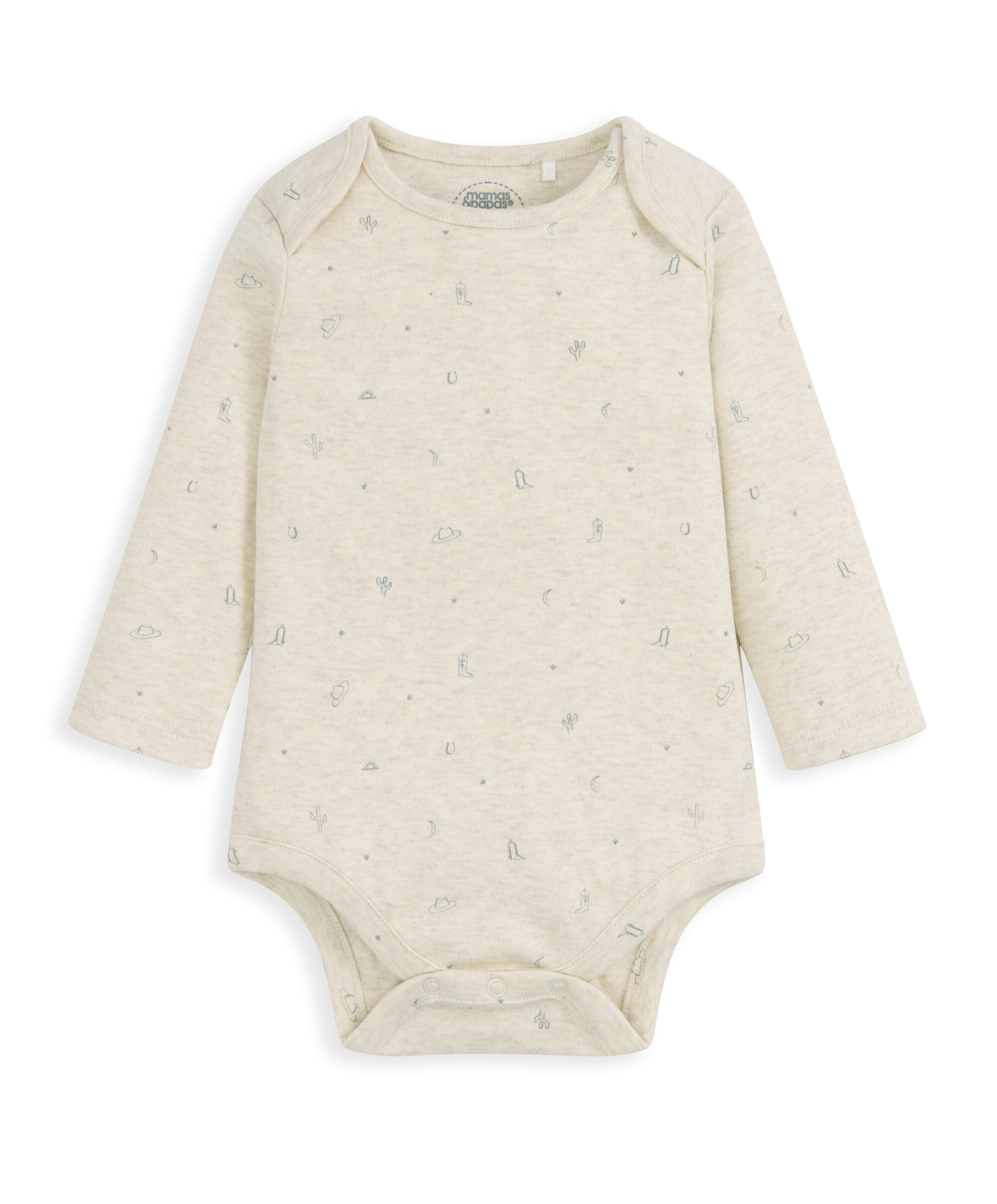 طقم دنغري مبطن وبودي سوت بلون اوتميل، قطعتين image number 4