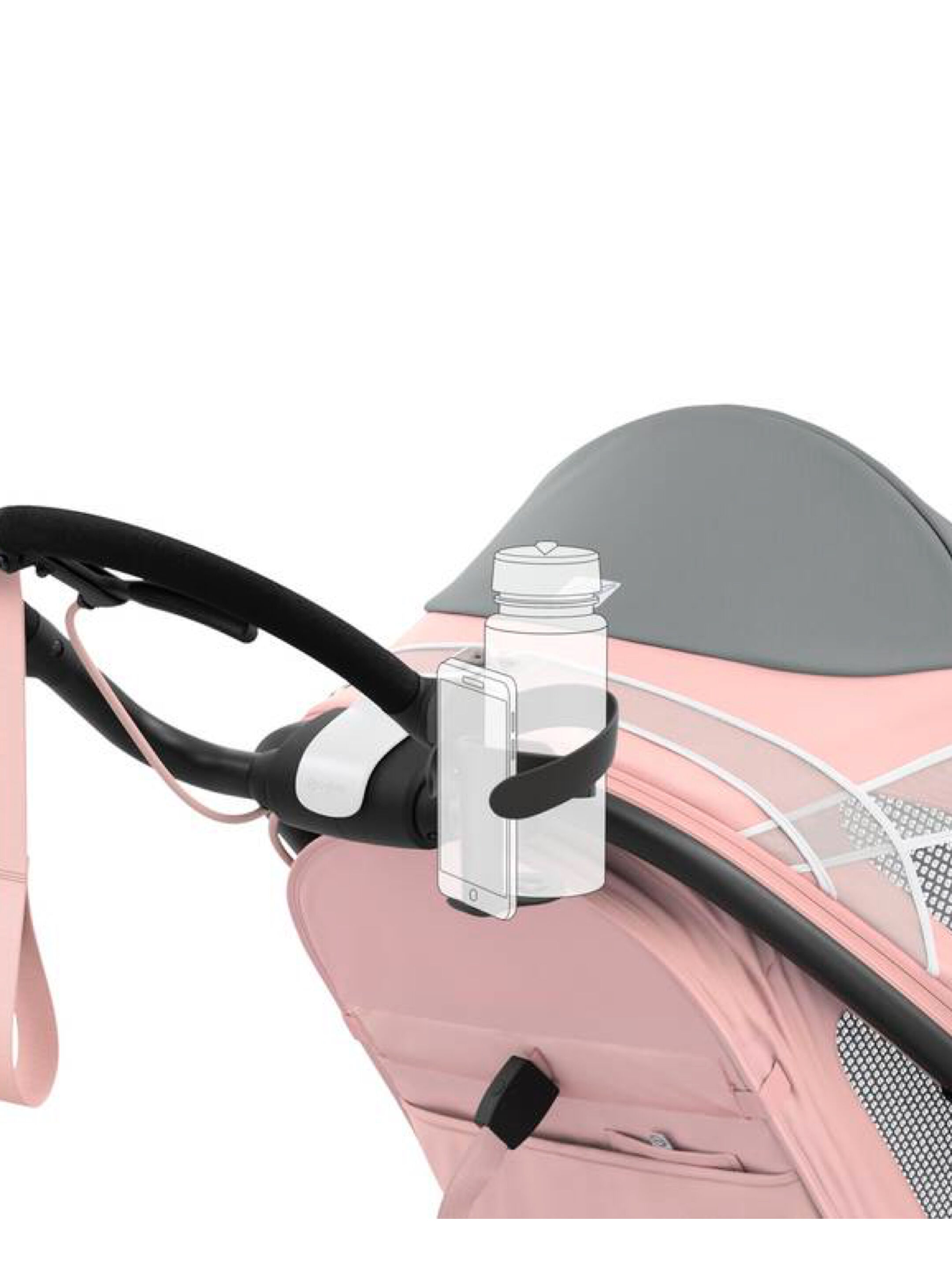 حامل أكواب سايبكس 2 في 1 - أسود image number 2