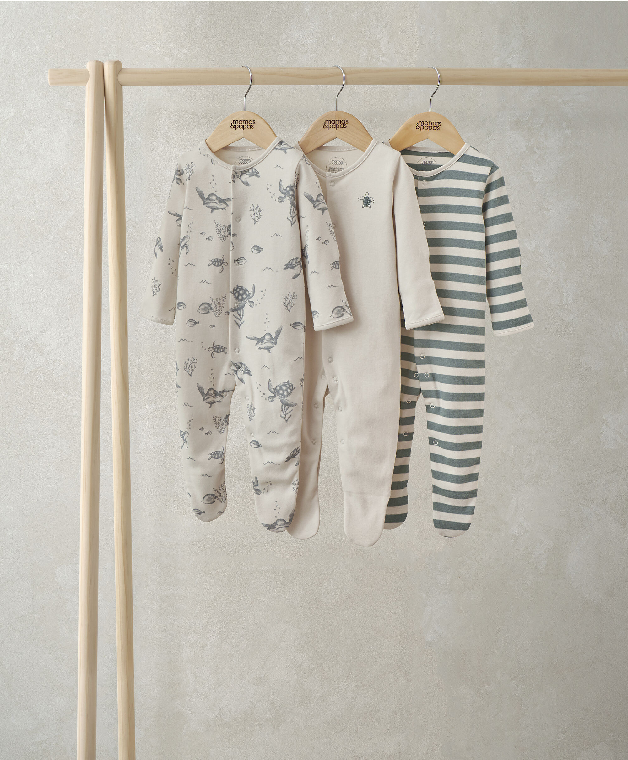Under the Sea Sleepsuits (Pack of 3)