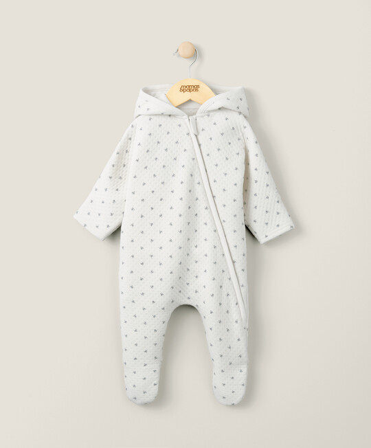 أوفرول جيرسيه بنقشة زهور - أزرق أوفرول جيرسيه بنقشة زهور - أزرق image number 1