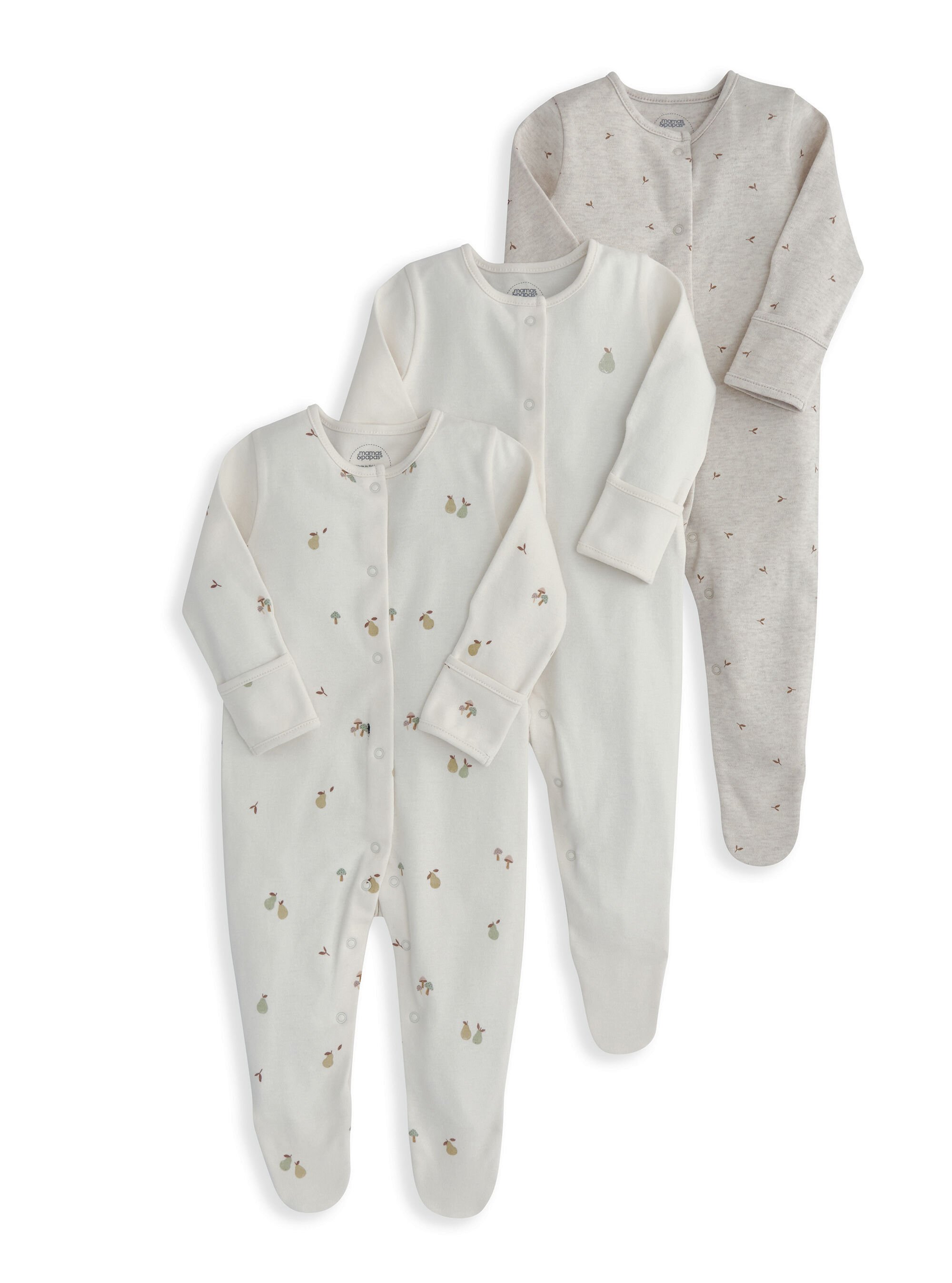 Pears Sleepsuits (Pack of 3)  image number 2