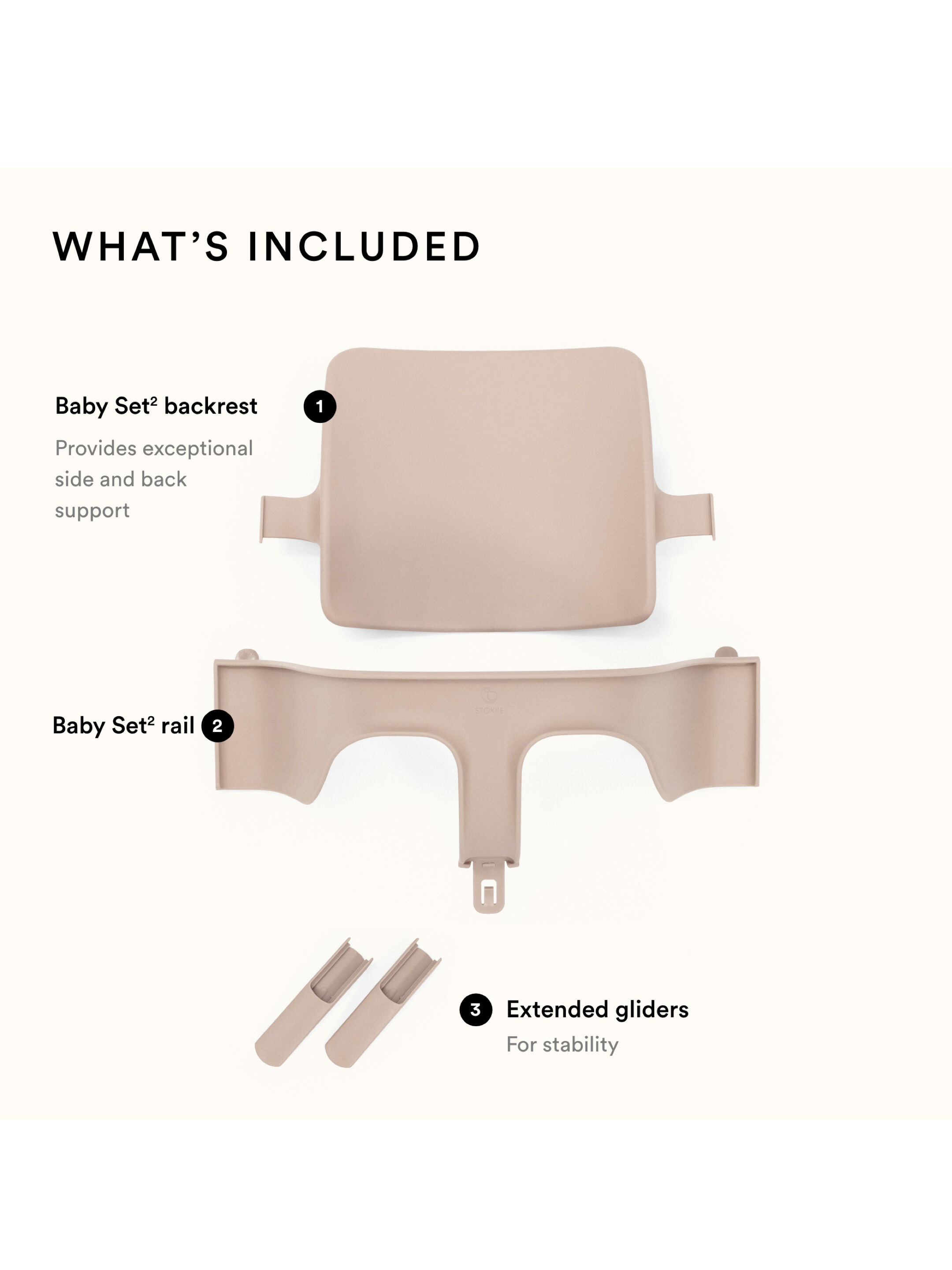 مجموعة الرضع تريب تراب من ستوك - وردي image number 2