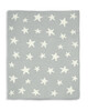 بطانية منسوجة للمواليد الجدد - رمادي بنقشة نجوم بطانية منسوجة للمواليد الجدد - رمادي بنقشة نجوم image number 3