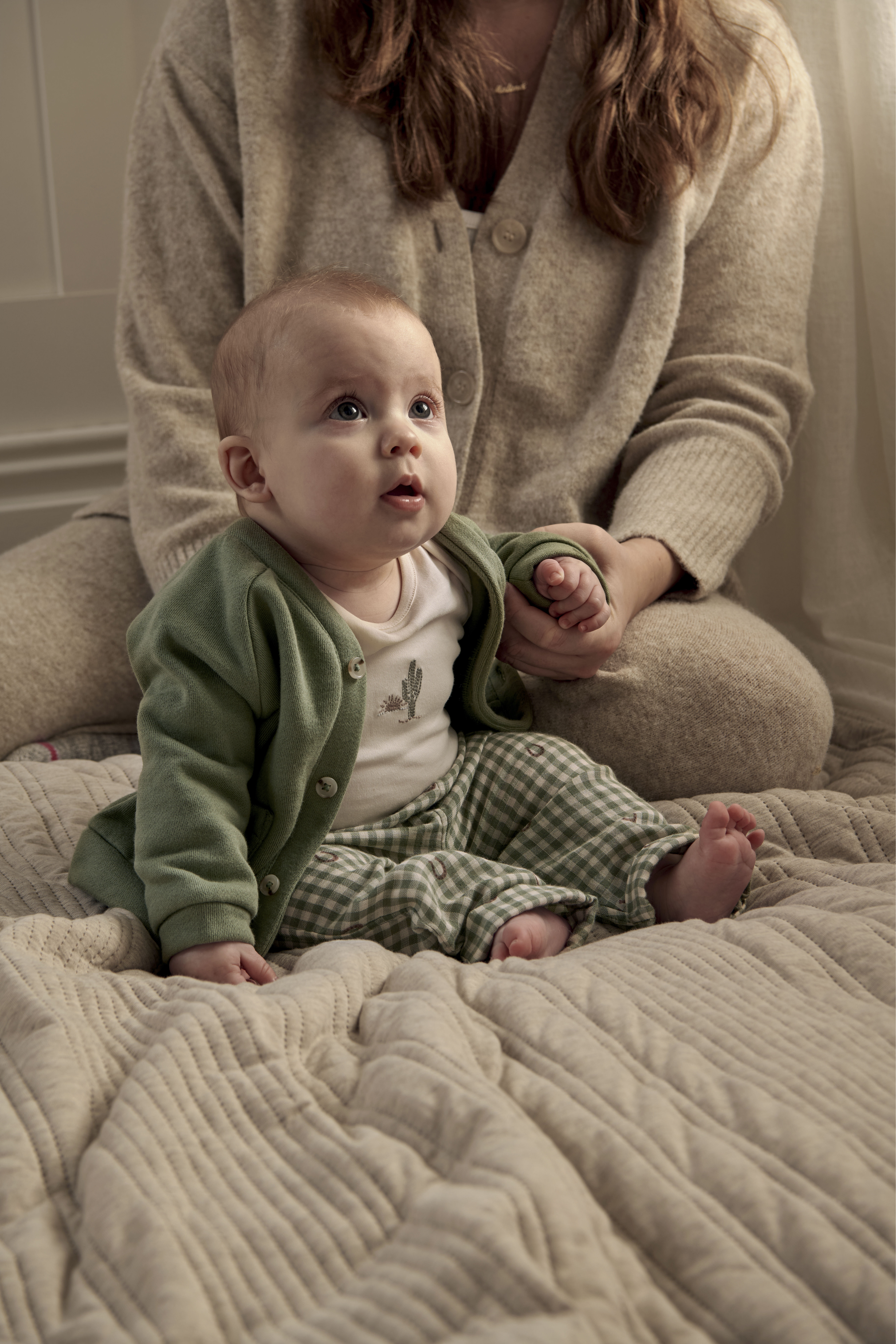 طقم بودي سوت، بنطال وجاكيت بنقشة مربعات image number 2